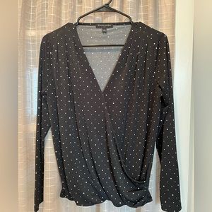 Banana Republic Long Sleeve Polka Dot Blouse Women’s XS